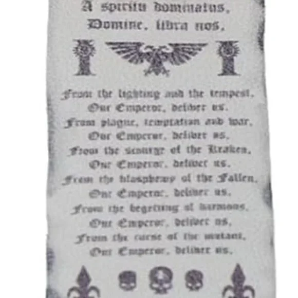 Warhammer 40K Purity Seals Adepta Sororitas Brooch Parchment Bronze Pin - Picture 1 of 7